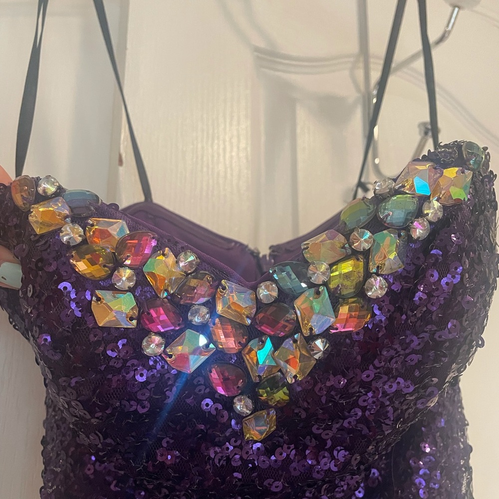 Purple Sparkly Gown